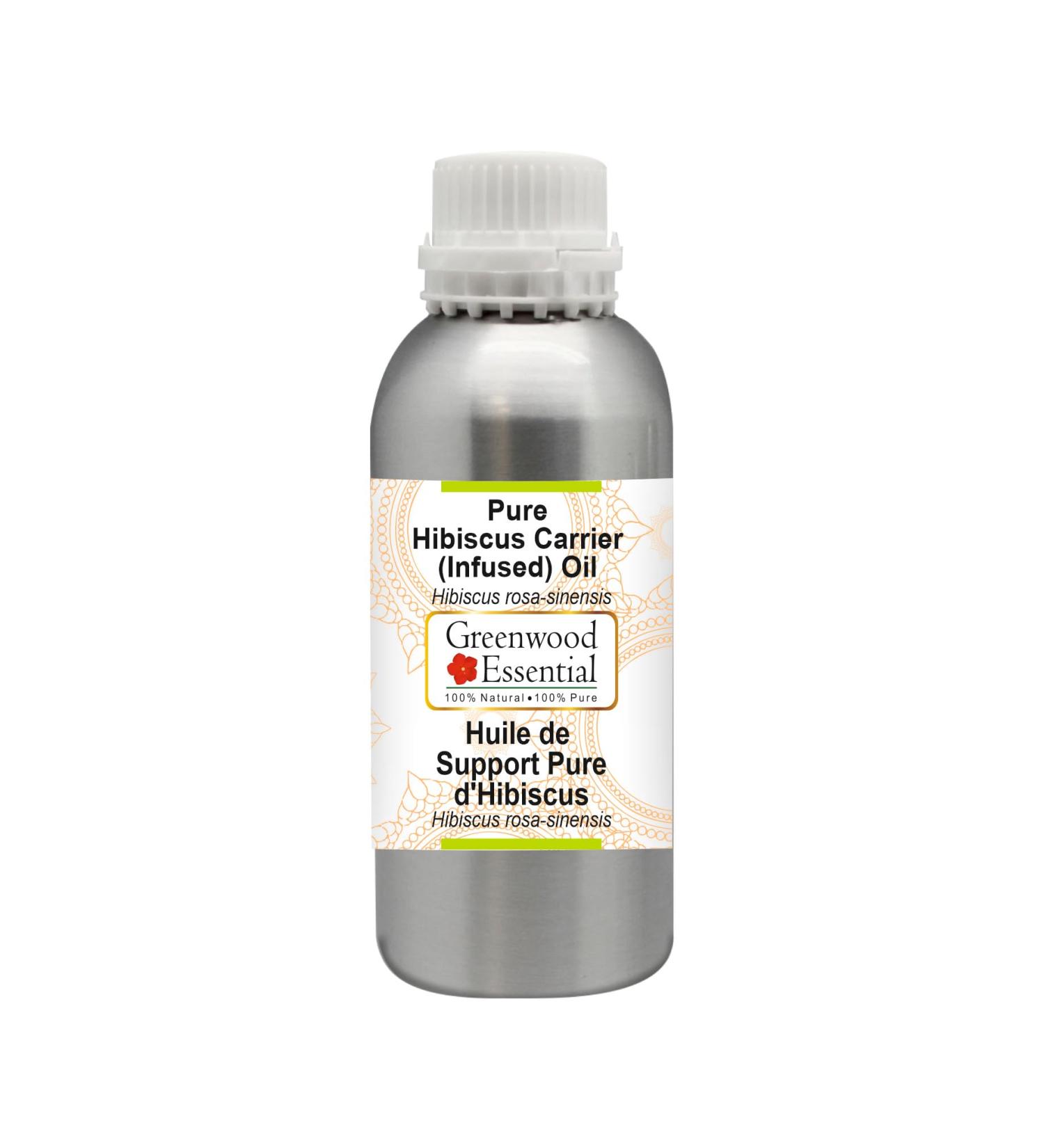 Premium Pure Hibiscus Carrier Oil 300ml | Infused & Therapeutic Grade for Hair Skin & Aromatherapy - Buy Online on GoSupps.com