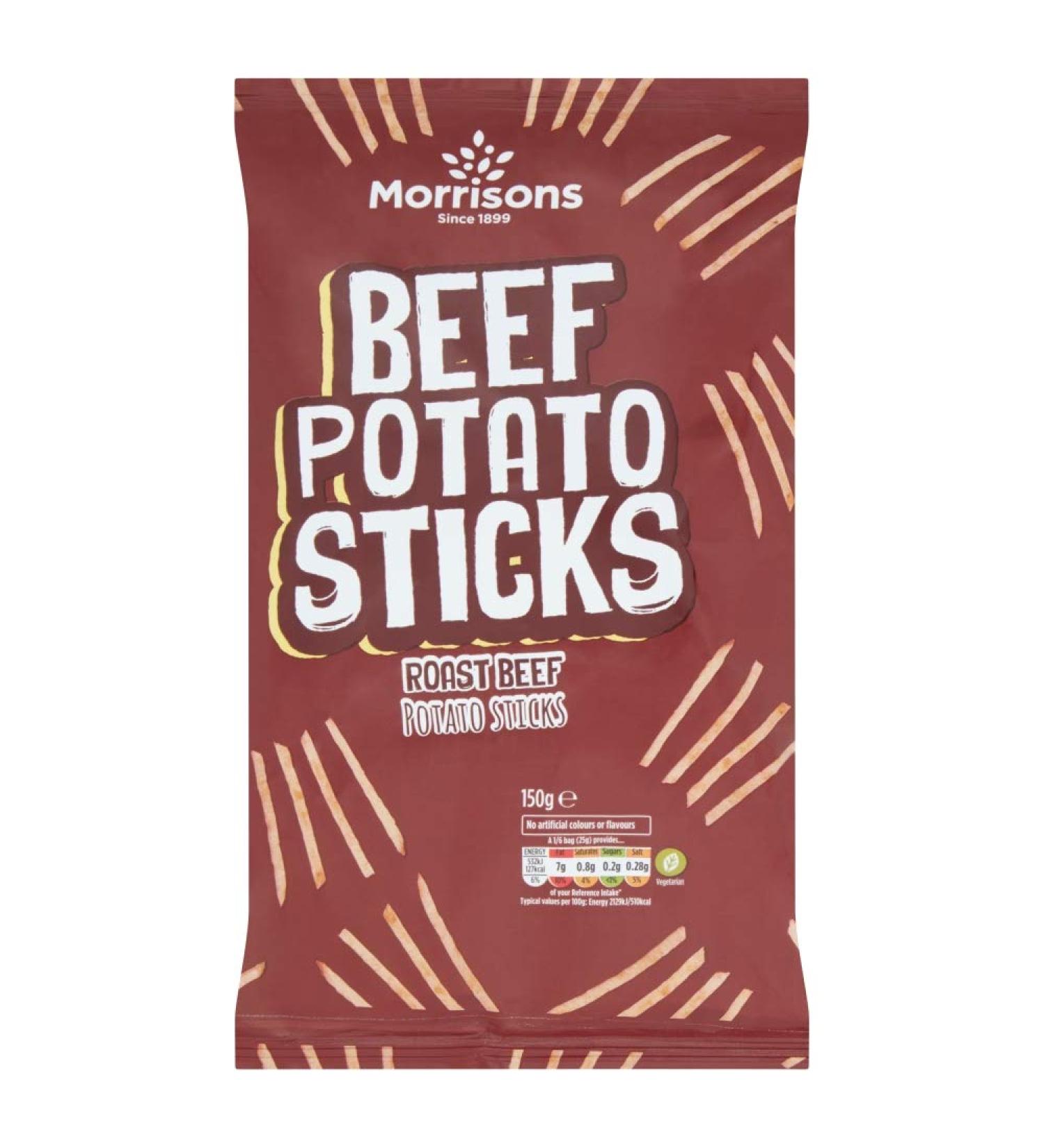 Morrisons Beef Flavour Potato Sticks 150 g x 14