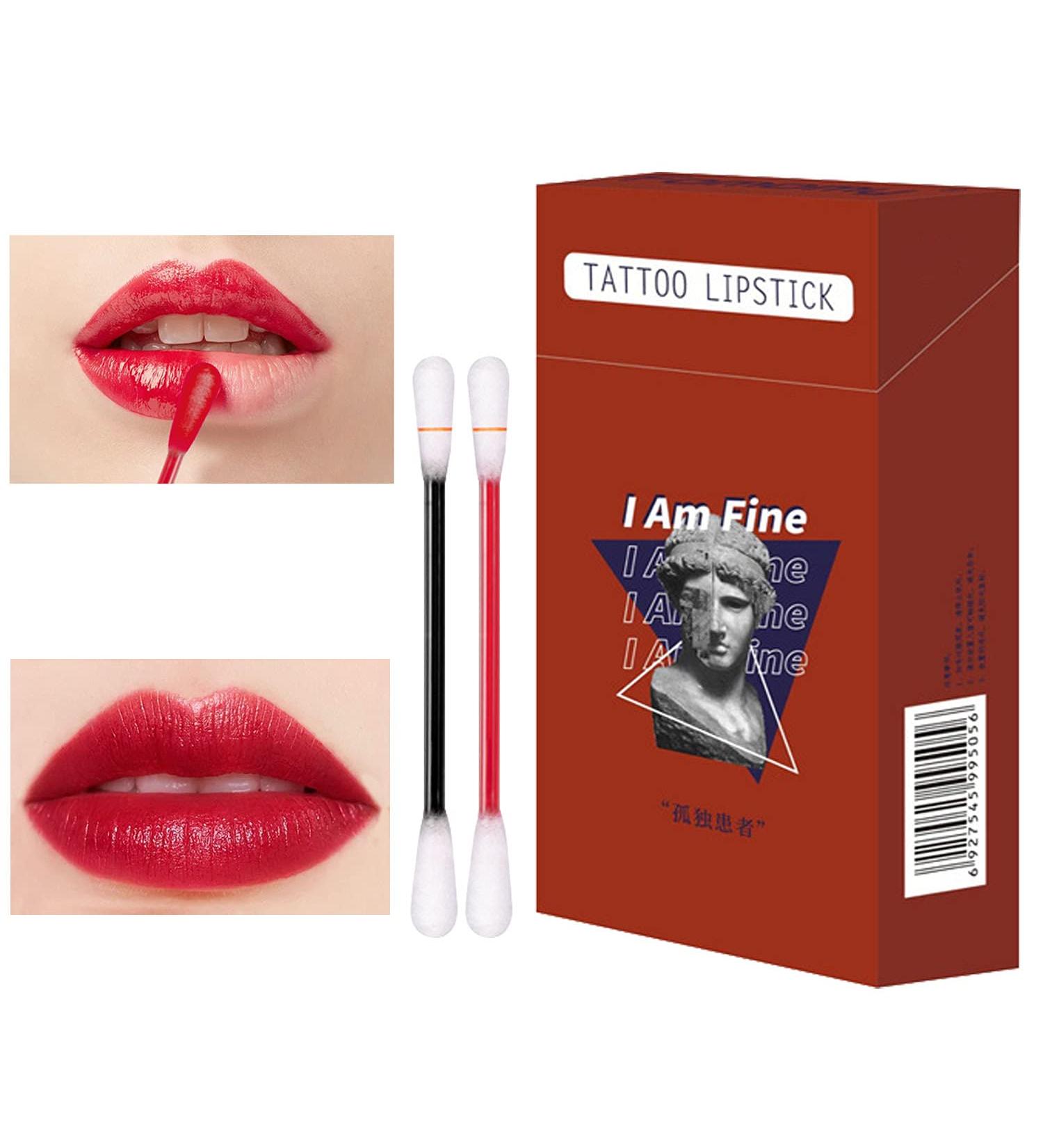 20PCS Disposable Lipstick Swabs - Long Lasting Waterproof Matte Lip Gloss - Red Brown - Buy Online on GoSupps.com