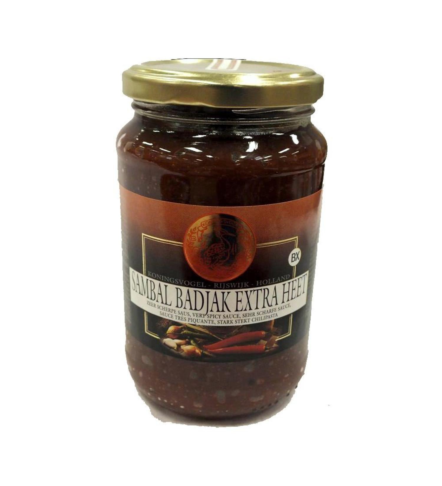 Koningsvogel Sambal Badjak extra Hot - 375g