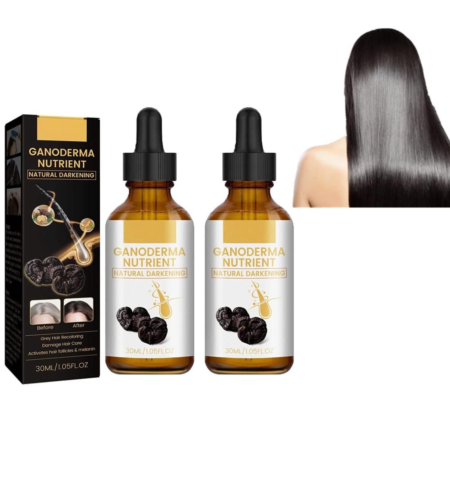 EPMANN DARKA Anti-Greying Hair Serum - Organic Ganoderma Nutrient, Reverse Grey Hair Naturally - 1 Fl Oz (Pack of 2) - Buy Online on GoSupps.com