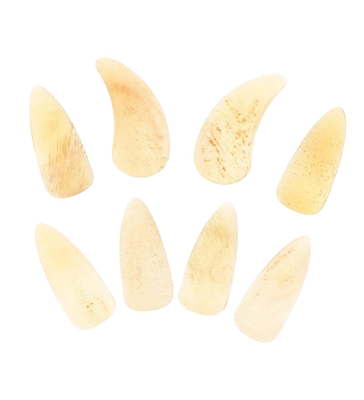 8pcs Guzheng nails music thumb pick acoustic guitar picks guzheng ox horn pick guzheng picks ukulele pick thin guitar picks Fingertip Covers kid stuff horns child Fingerstyle bass 3X1.2X0.1CM Light Yellow 01 - Buy Online on GoSupps.com