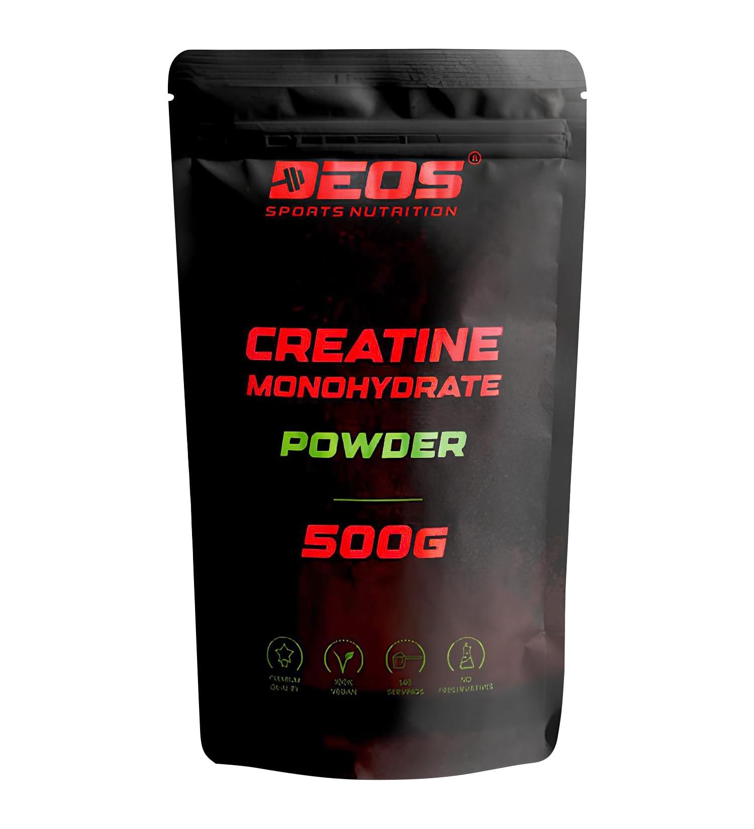 Buy Pure Creatine Monohydrate Powder 500g - High-Dose Vegan Additive-Free Lab-Tested - Optimize Performance! - Buy Online on GoSupps.com