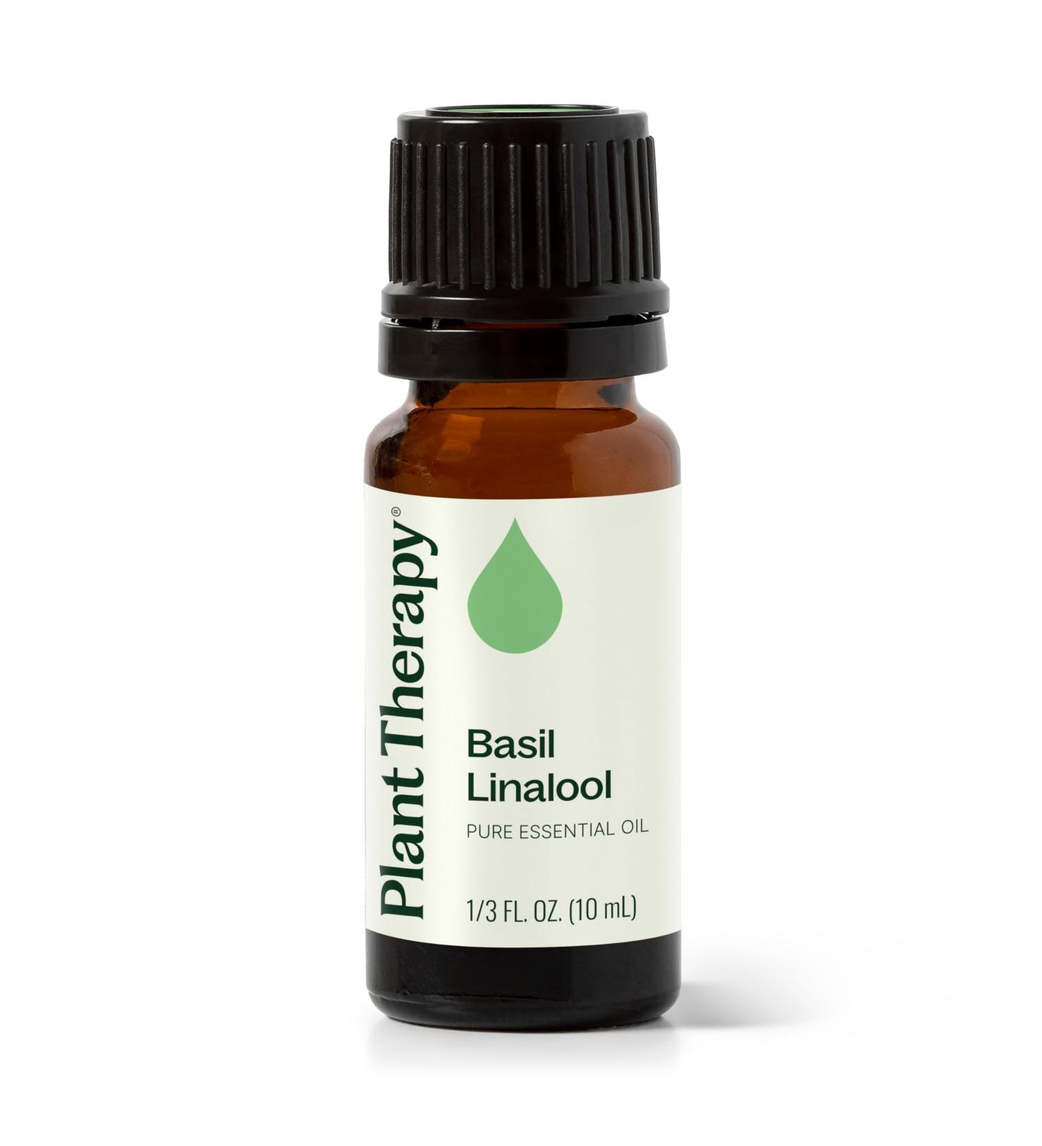 Plant Therapy Basil Linalool Essential Oil 10 mL (1/3 oz) 100% Pure Undiluted Aromatherapy for Muscle Soreness and Digestive Discomfort Basil Linalool 0.33 Fl Oz (Pack of 1) - Buy Online on GoSupps.com