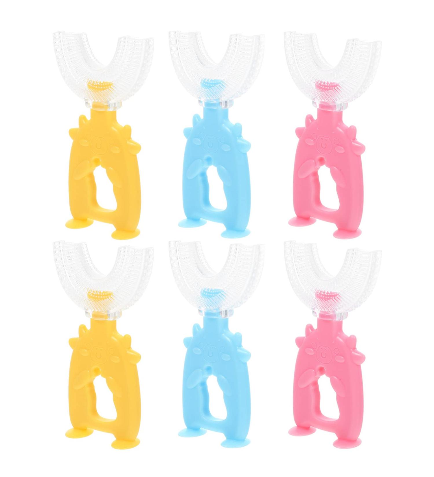 Healvian 12 STK U-Shaped Toothbrush for Children - Toddler Teeth Cleaning Tool & Baby Oral Care - Buy Online on GoSupps.com