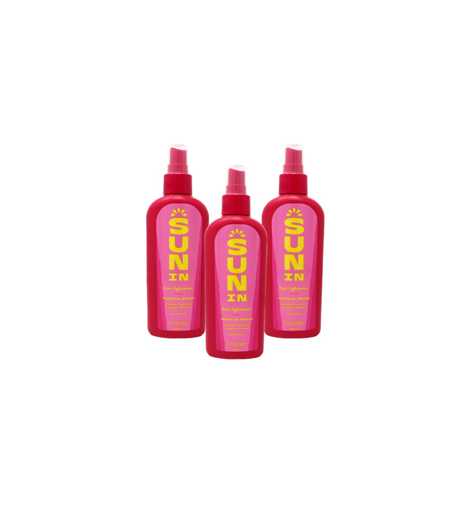 Sun In Original Spray-In Hair Lightener Tropical Breeze 4.7-Ounce Bottles (Pack of 3) by Sun-In - Buy Online on GoSupps.com