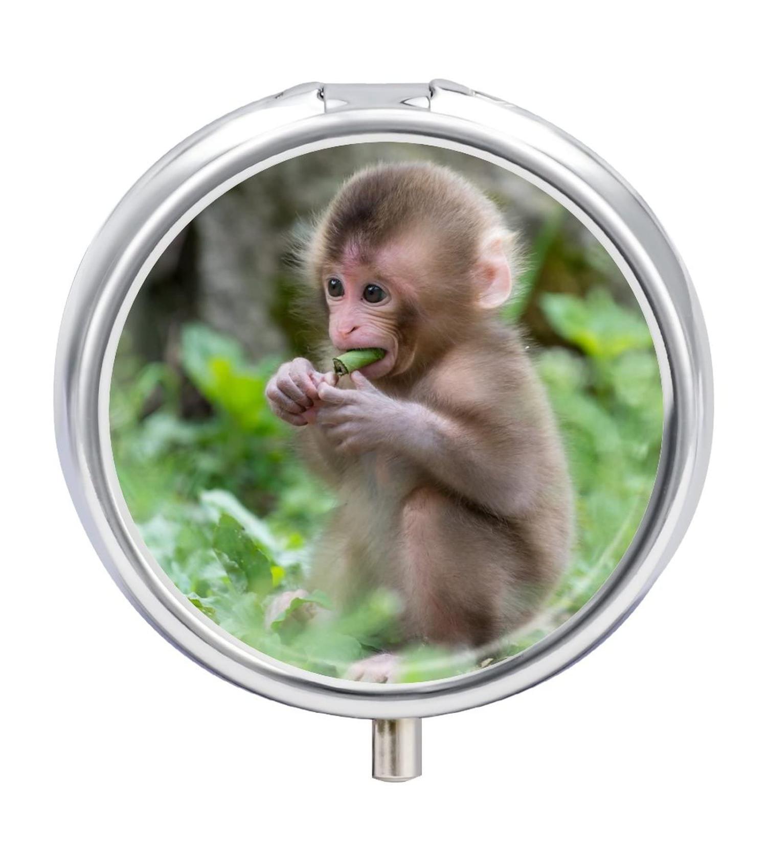 Small Travel Pill Case - Round Metal Pill Box 3 Compartment Portable Organizer for Daily Use & Travel - Perfect Mini Pill Holder - Buy Online on GoSupps.com