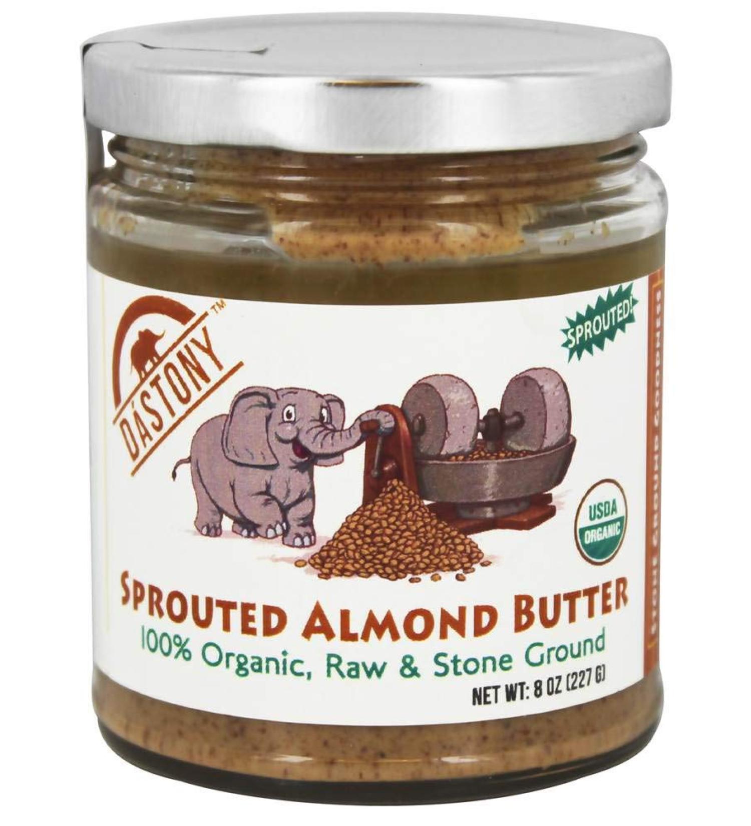 Dastony Organic Sprouted Almond Butter - 8 oz (227g) | Nutritious & Delicious - Buy Online on GoSupps.com