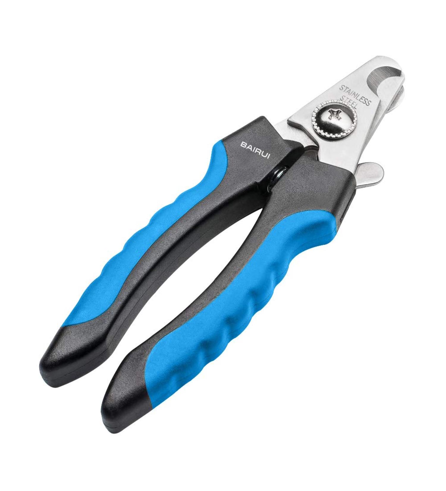 Bairui Dog Nail Clippers - Professional Large Pet Nail Cutters & Files (Blue) | Best Nail Clips for Dogs & Cats - Buy Online on GoSupps.com