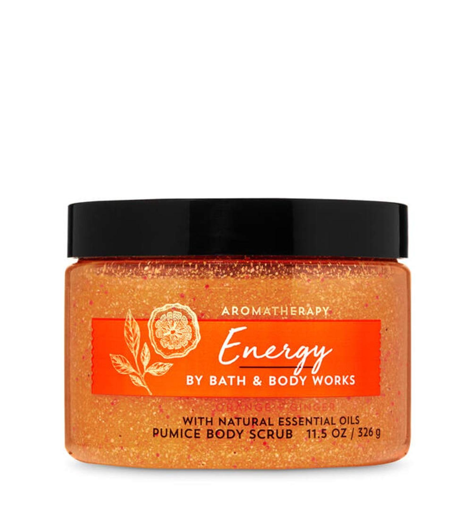 Bath and Body Works Aromatherapy Energy Orange Ginger Body Scrub Exfoliate Polish 11.5 Ounce