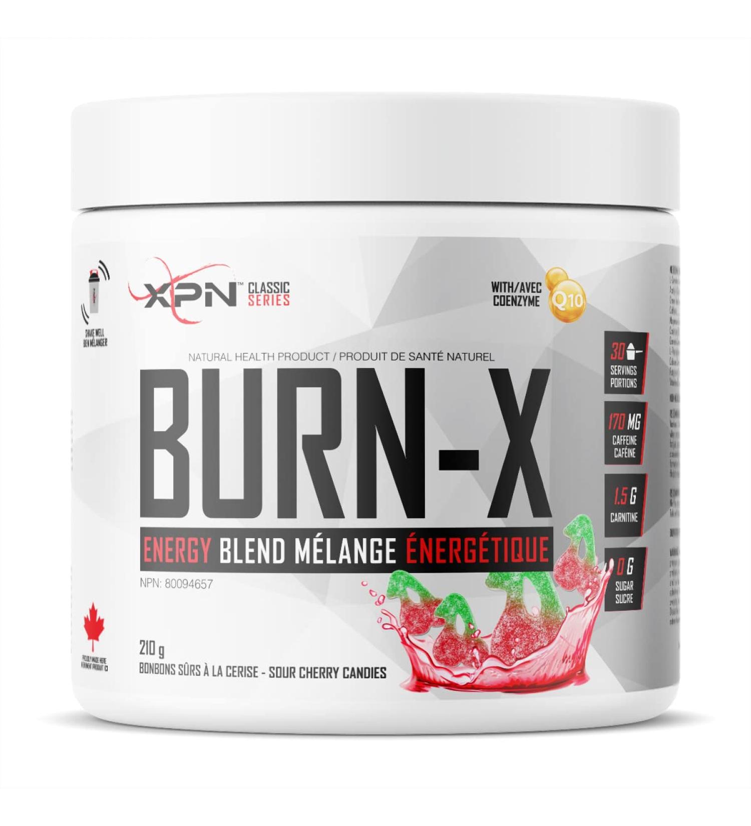 BURN-X | XPN | ENERGY POWDER FORMULA | 210G | 30 SERVINGS | (Sour Cherry Candies) - Buy Online on GoSupps.com