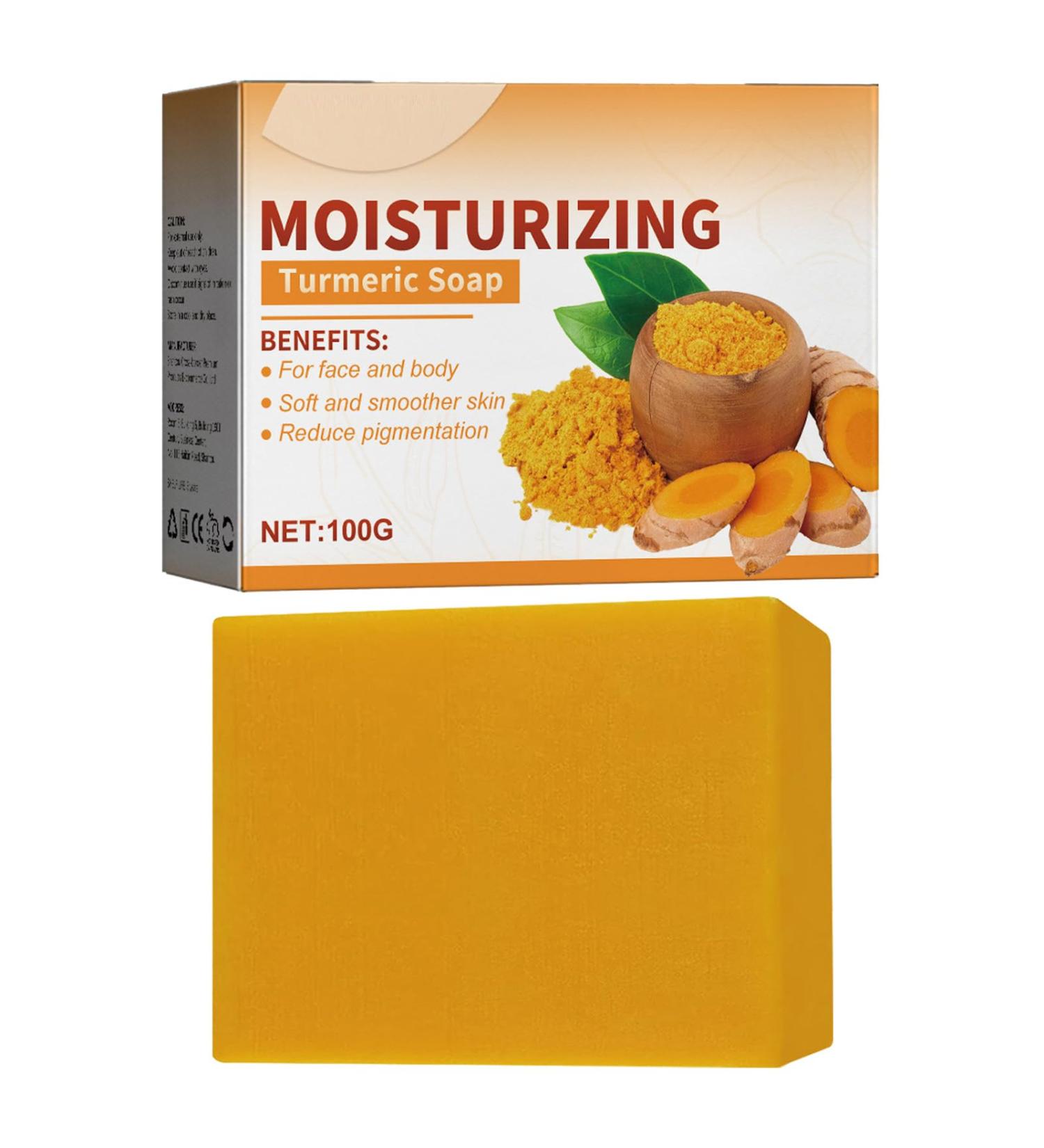 Turmeric Soap for Skin Lightening 100g Turmeric Face Wash Natural Skin Lightening Exfoliator Skin Lightening Soap Turmeric Light Skin Liquid Soap Cleant - Buy Online on GoSupps.com
