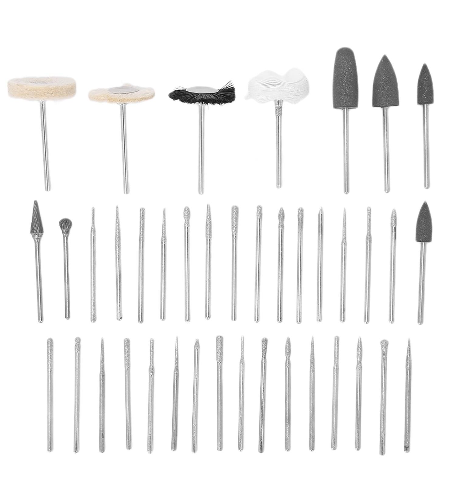 Nail Drill Set - 40pcs Nail Grinding Heads & Polisher Accessories for Professional Nail Salon - International Shipping - Buy Online on GoSupps.com