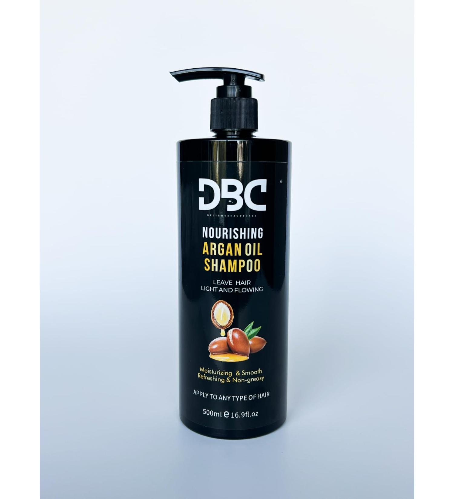 DBC Nourishing Argan Oil Shampoo 500ml - Moisturizing Non-Greasy & Refreshing for Light Flowing Hair - International Shipping Available - Buy Online on GoSupps.com