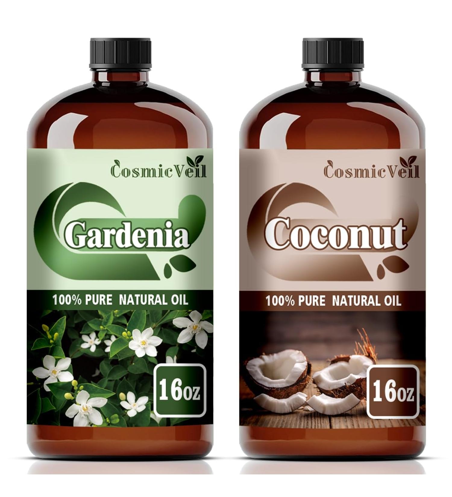 Gardenia Essential Oil and Coconut Essential Oil 16 Fl Oz (480Ml) Fragrance Oil for Aroma Diffuser Humidifier Home Fragrance Spa Cleaning Body Care Massage Yoga DIY Candle - Buy Online on GoSupps.com