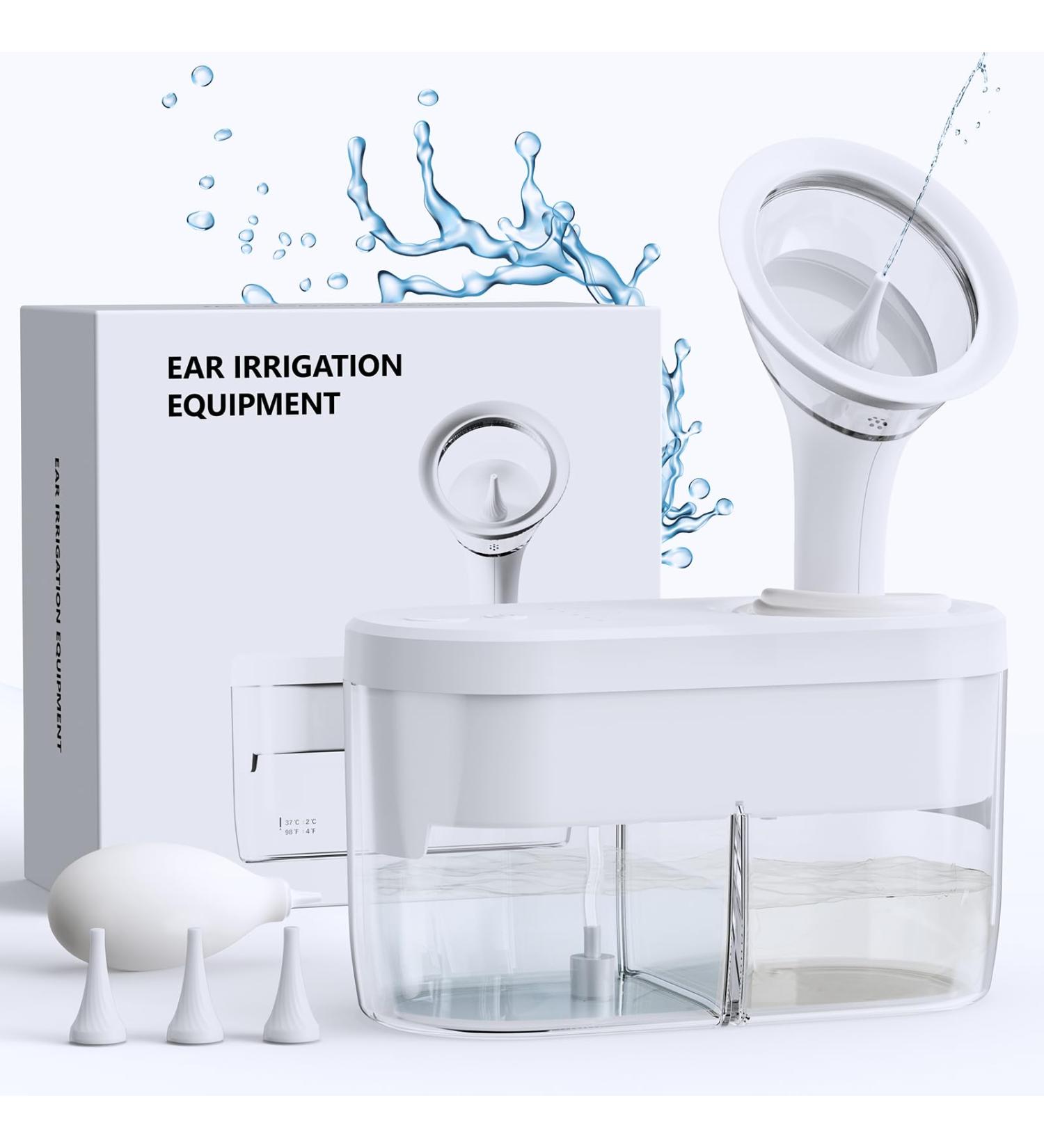 Buy Electric Ear Wax Cleaner - Safe & Effective Ear Flushing Kit | FSA HSA Eligible - 4 Pressure Levels for Adults - Buy Online on GoSupps.com
