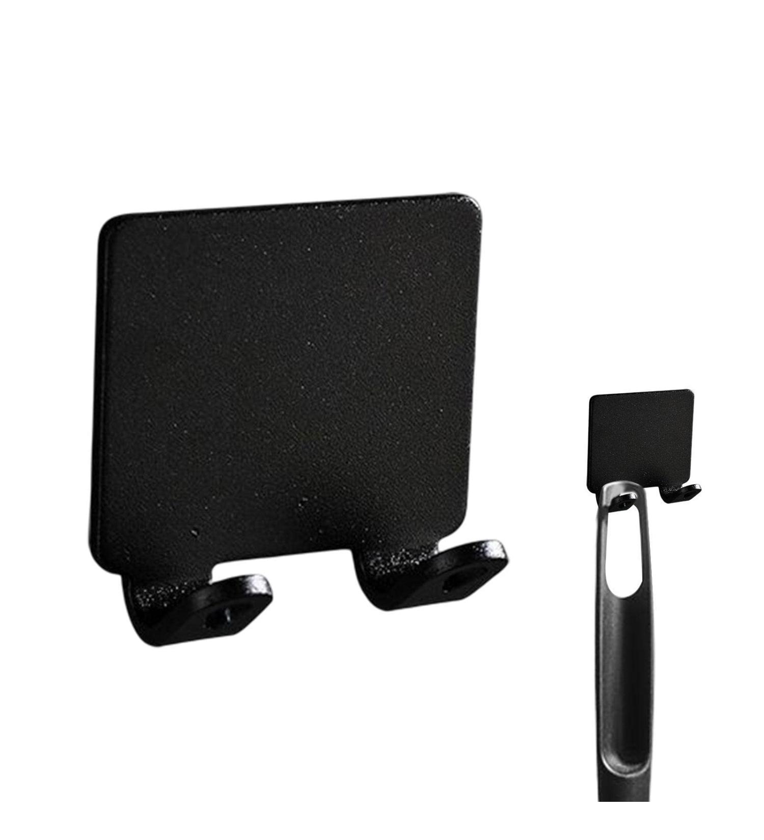 Razor Hook - Stamp-Free Wavy Hanger | Self-Adhesive Waterproof Space-Aluminum Shower Sponge Hook - Black - Buy Online on GoSupps.com