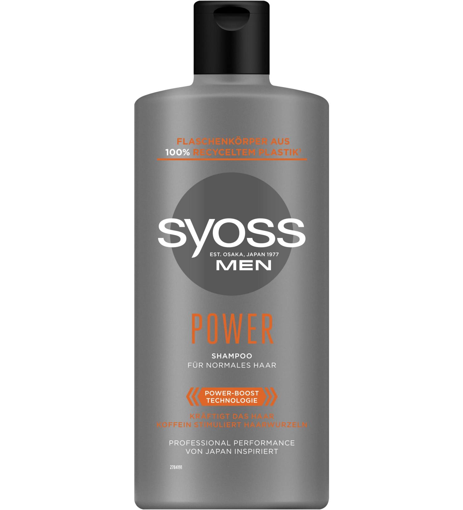Syoss Men Power Shampoo 440ml | Strong & Revitalized Hair - International Shipping Available - Buy Online on GoSupps.com