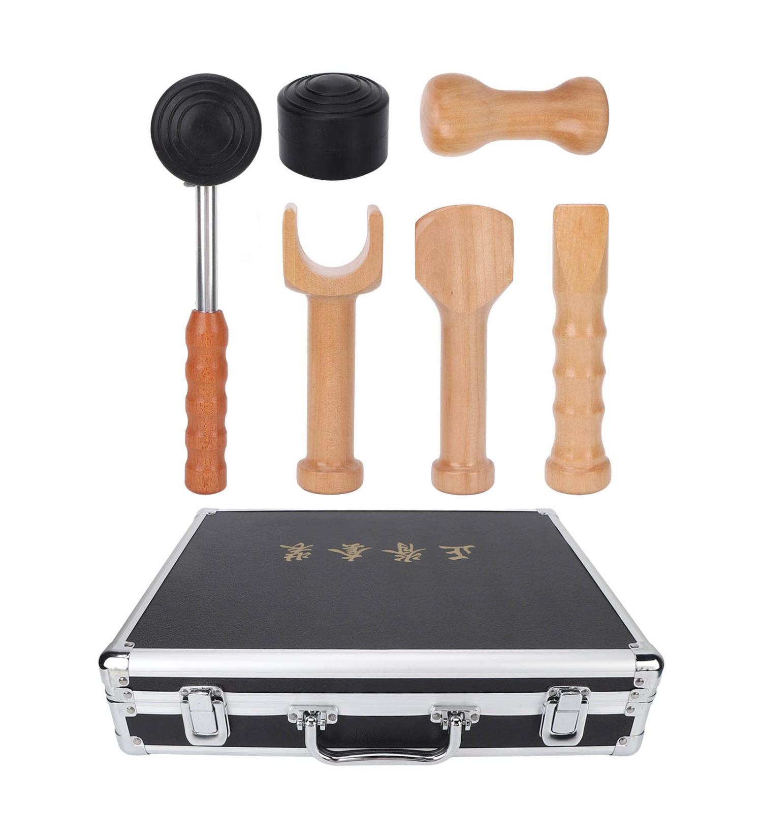 Wood Hammer Massage Tool for Pain Relief | Acupuncture & Percussion Stick for Full Body Muscle Therapy - Buy Online on GoSupps.com