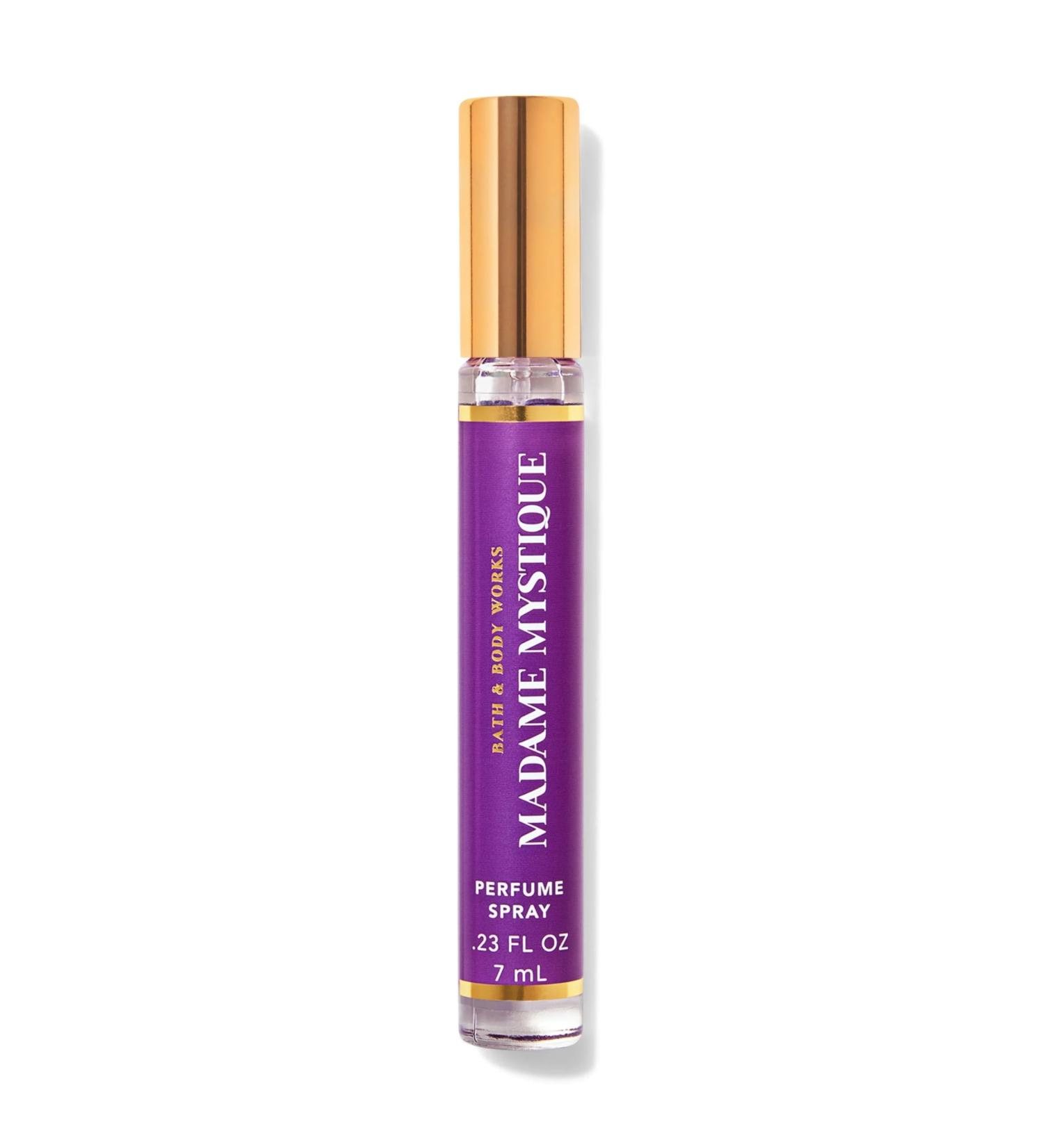 Bath and Body Mini Perfume Spray Travel size for Womens (.23 Fl OZ / 7 ml Madame Mystique) 0.23 Fl Oz (Pack of 1) Madame Mystique