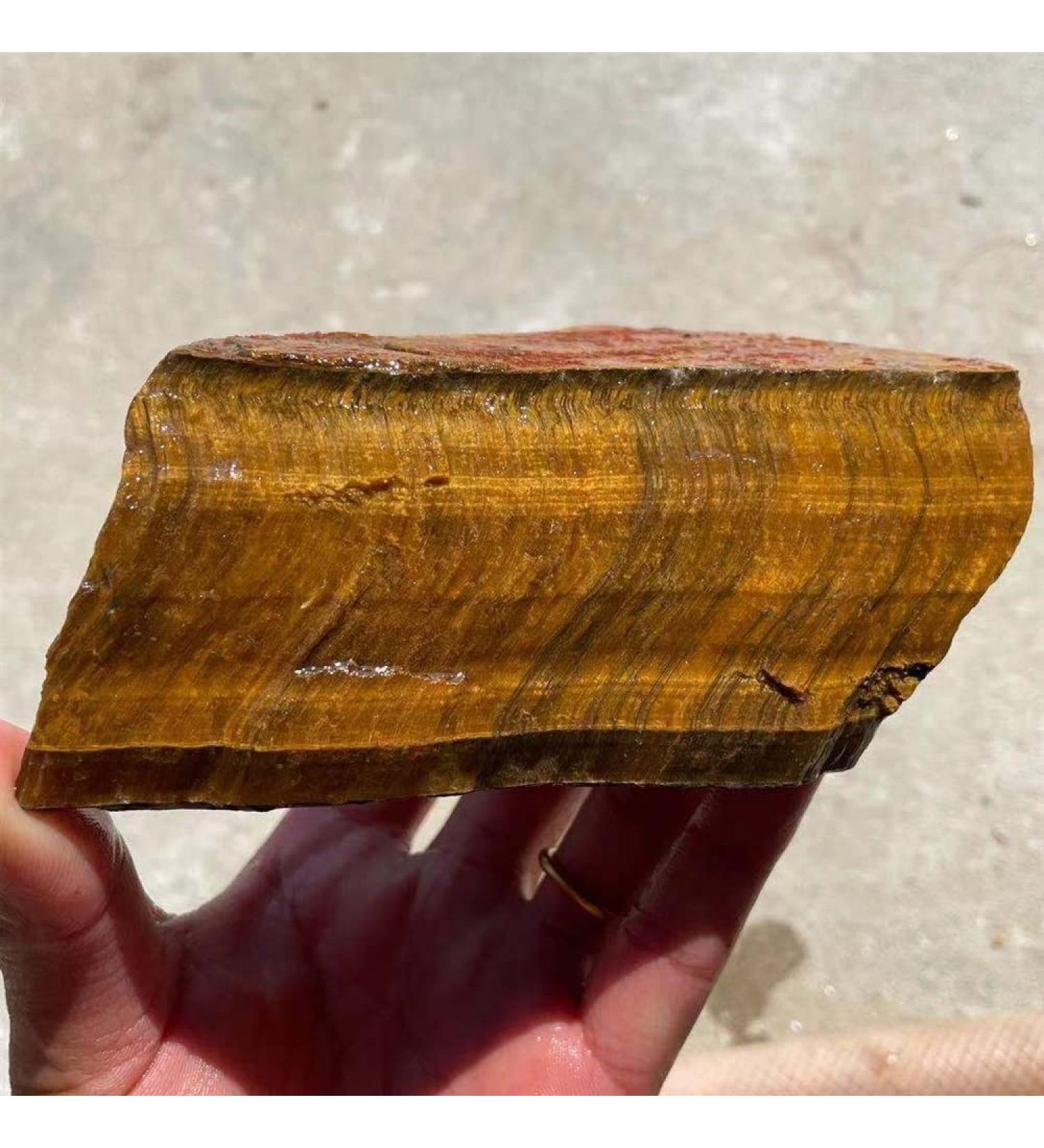 Natural Crystal Rough Natural Magic 50-1600 Grams of Natural Tiger Eye Impact Yellow Tiger Eye coarse Stone Crystal Stone 1 Grain (Size : 300-400g) - Buy Online on GoSupps.com