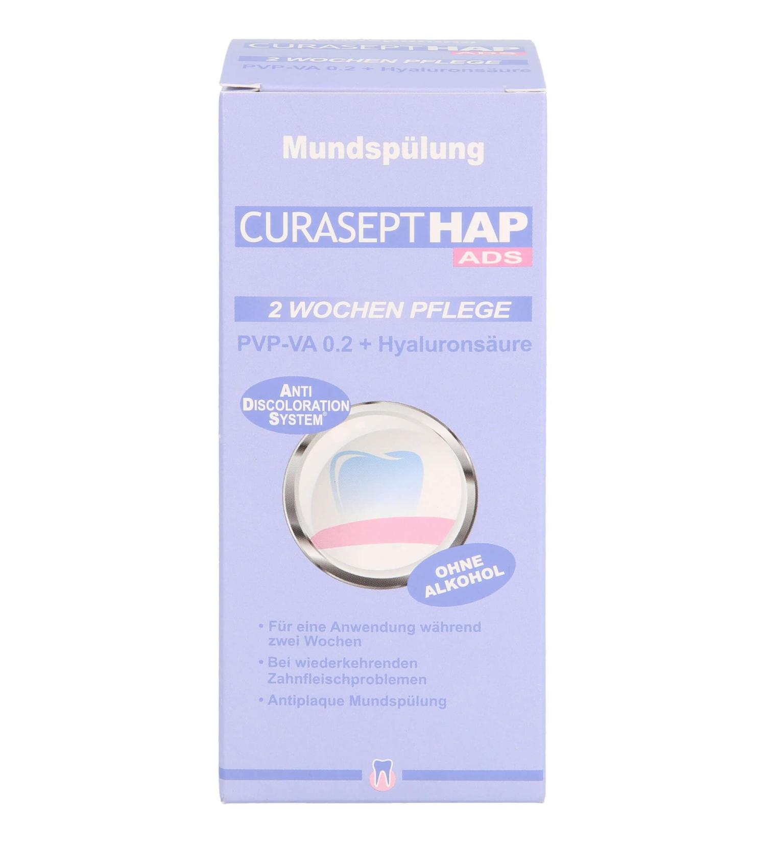 CURASEPT HAP020 PVP-VA 0.20% + Hyaluron Mouthwash 200 ml | Best International Shipping & Oral Care Solution - Buy Online on GoSupps.com