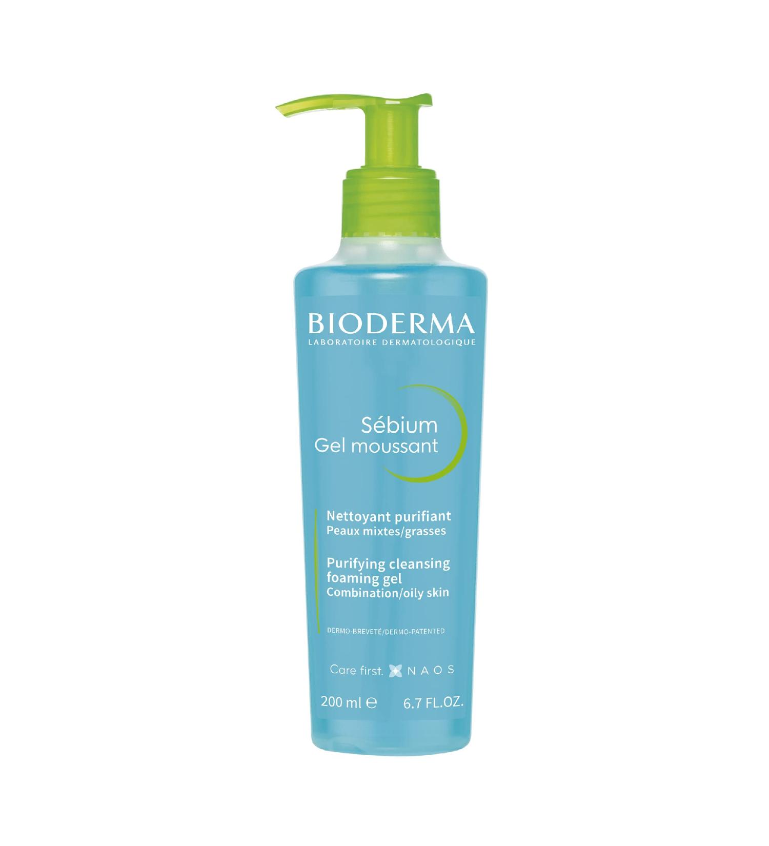 Bioderma Sebium Purifying Cleansing Foaming Gel 6.67 fl oz - Acne-Prone Skin Cleanser - Buy Online on GoSupps.com