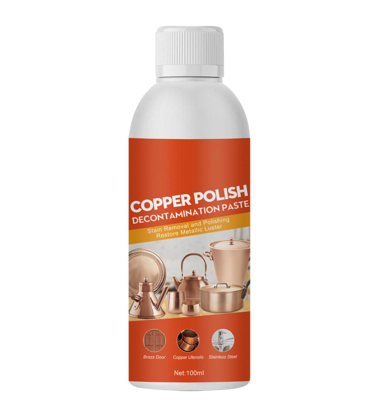 Copper Polish Paste | Gently Copper Pipe Cleaner - Rust Removal for Metal 100 Ml Cleans Without Scratching for Kitchen Accessories Jewelry Watches Instruments for Brass Rowces - Buy Online on GoSupps.com