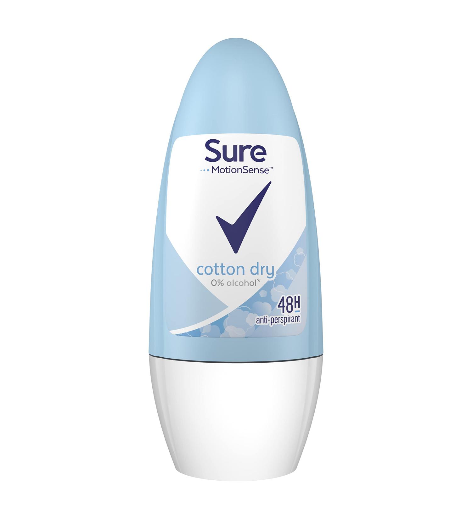 Sure Cotton Fresh Roll-on Deodorant - 6 Pack 50ml - Long-lasting Protection - Buy Online on GoSupps.com