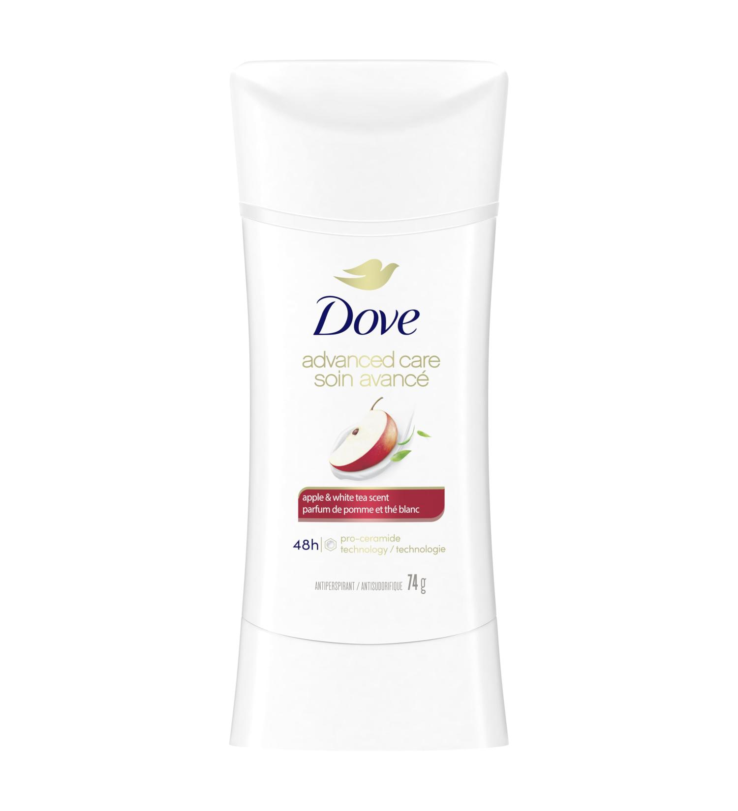 Dove Antiperspirant Deodorant Stick Apple and White Tea Scent 74g - Buy Online on GoSupps.com