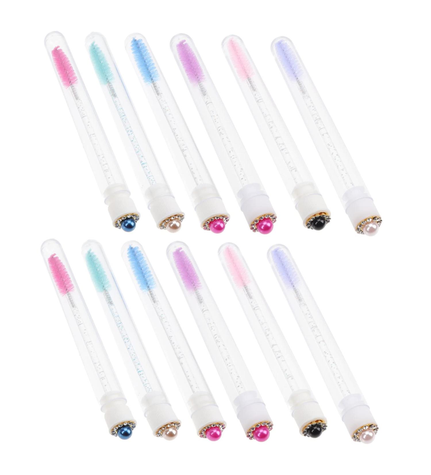 FOMIYES 20sets Mascara Wand Tube Diy Eyelash Tubes Lash Cosmetics Eye Gloss Artificial Fiber Bracket Travel - Buy Online on GoSupps.com