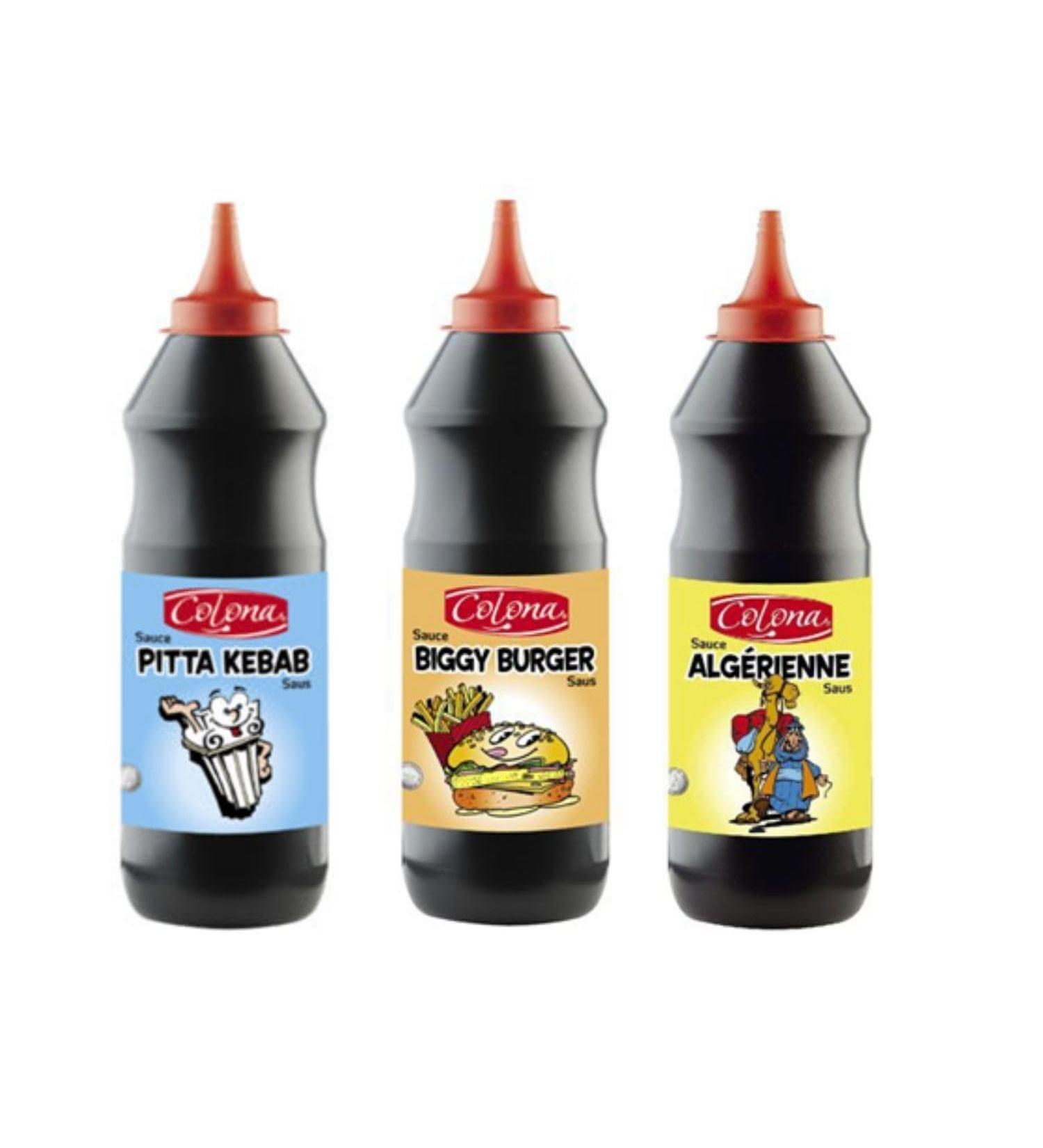Colona Sauce Set: Pittas – Biggy burger - Algerian (3x950ml)
