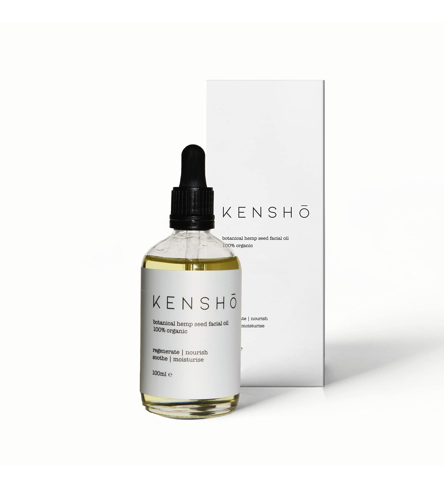 Kensho Organic Hemp Seed Oil100ml | 100% Cold Pressed | 100% Natural | Vegan | High in Omega 6 linoleic Omega 3 alpha linolenic and Gamma Linolenic acid - Buy Online on GoSupps.com
