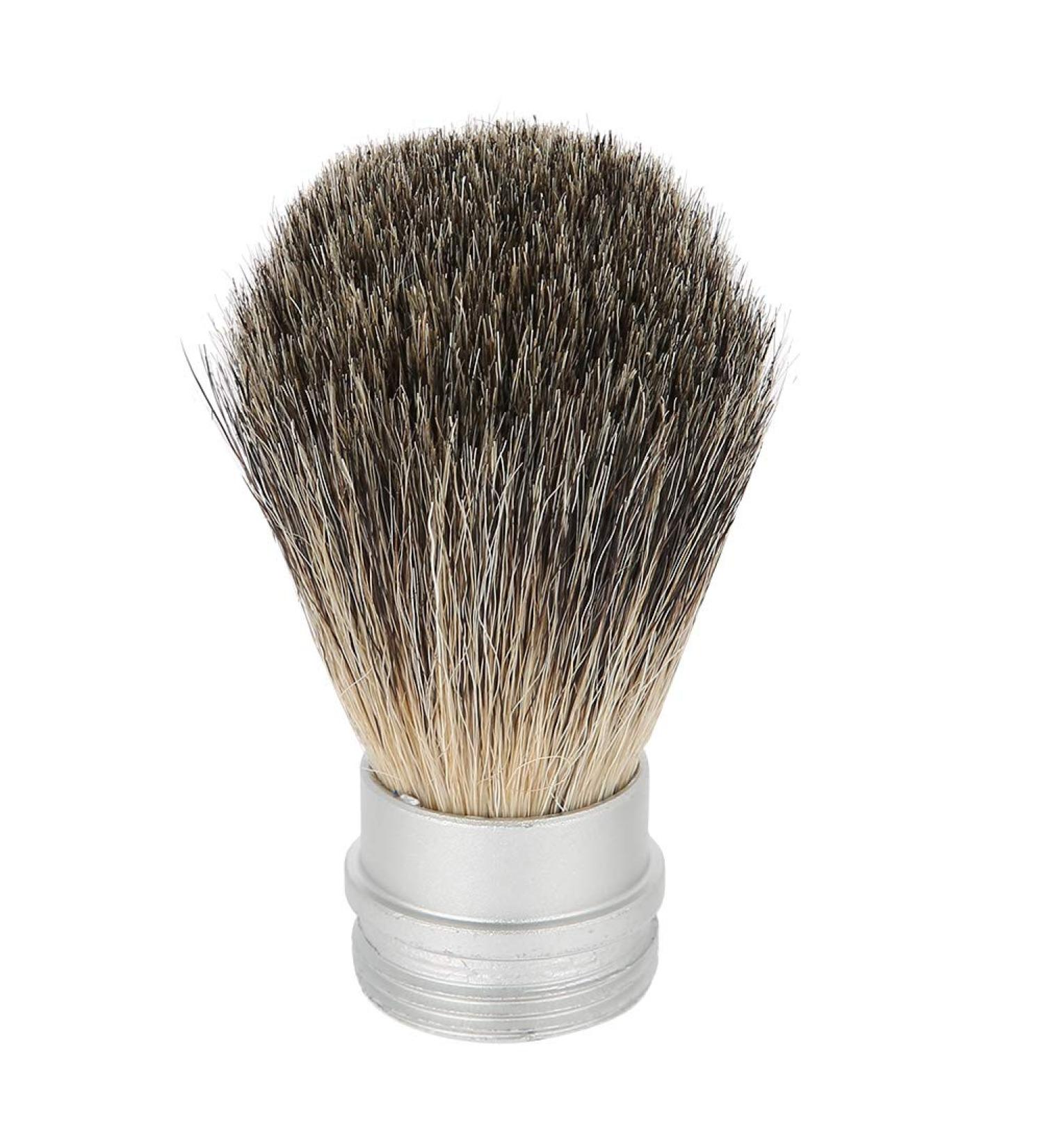 Travel Shaving Brush for Men | Portable Beard Brush & Hair Brush with Premium Bristles | Best Beard Cleaning Tool - Buy Online on GoSupps.com