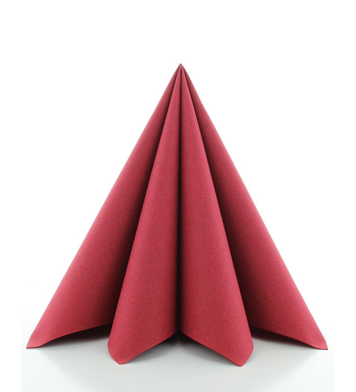 Sovie Linclass Airlaid Bordeaux Napkins - 50 High-Quality Disposable 40x40 cm - Tearproof Suction-Strong - Perfect for Weddings & Parties - Buy Online on GoSupps.com
