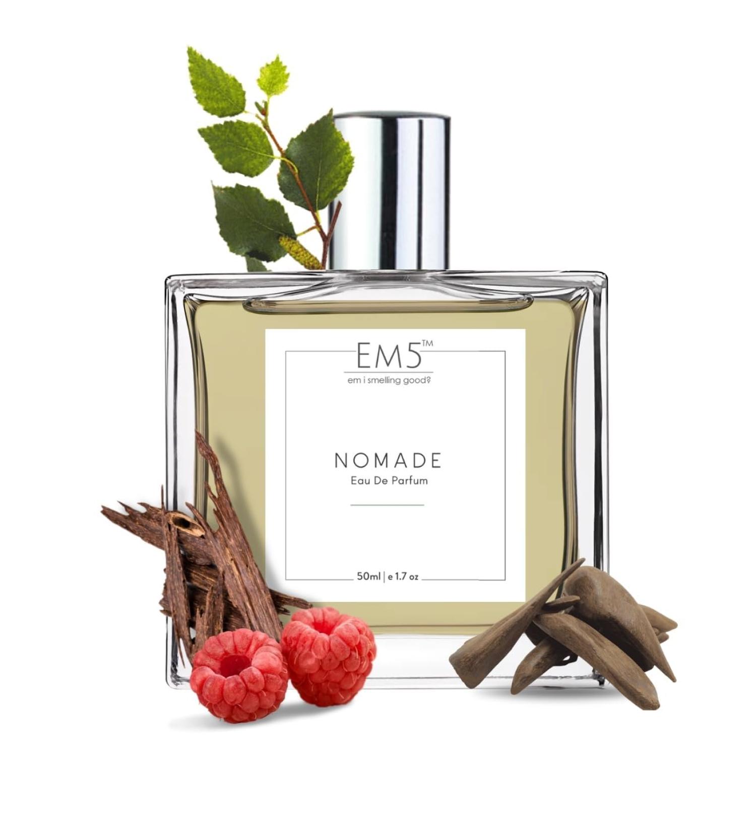 EM-5 Nomade Unisex Perfume for Him/Her | Amber Oud Smoky leather | Perfume Spray for Men & Women | Strong & Long Lasting Fragrance | Gift for Him & Her - Buy Online on GoSupps.com
