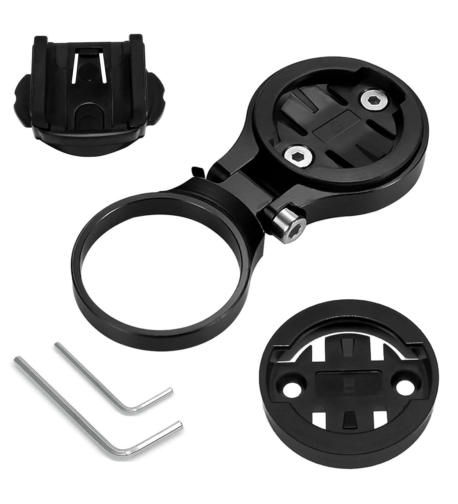 HJFH Stem Holder Bicycle Computer Bracket | Adjustable Out Front Bike Mount Extension | Black Handlebar Accessories - Buy Online on GoSupps.com