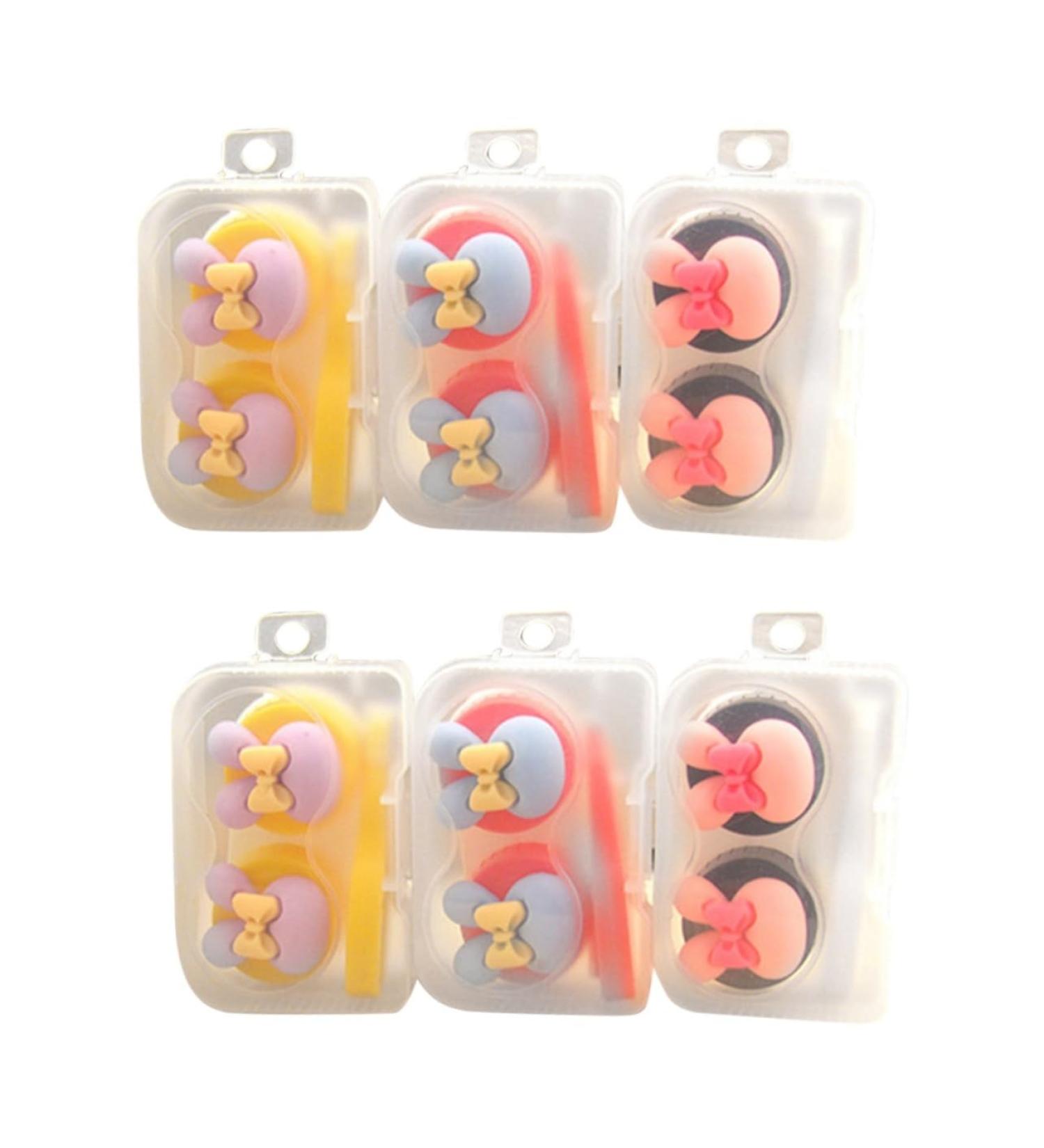 Solustre 6-Piece Portable Glasses Box Set - Lens Holder & Contact Lens Case for Travel | Durable PP Colored Containers - Buy Online on GoSupps.com
