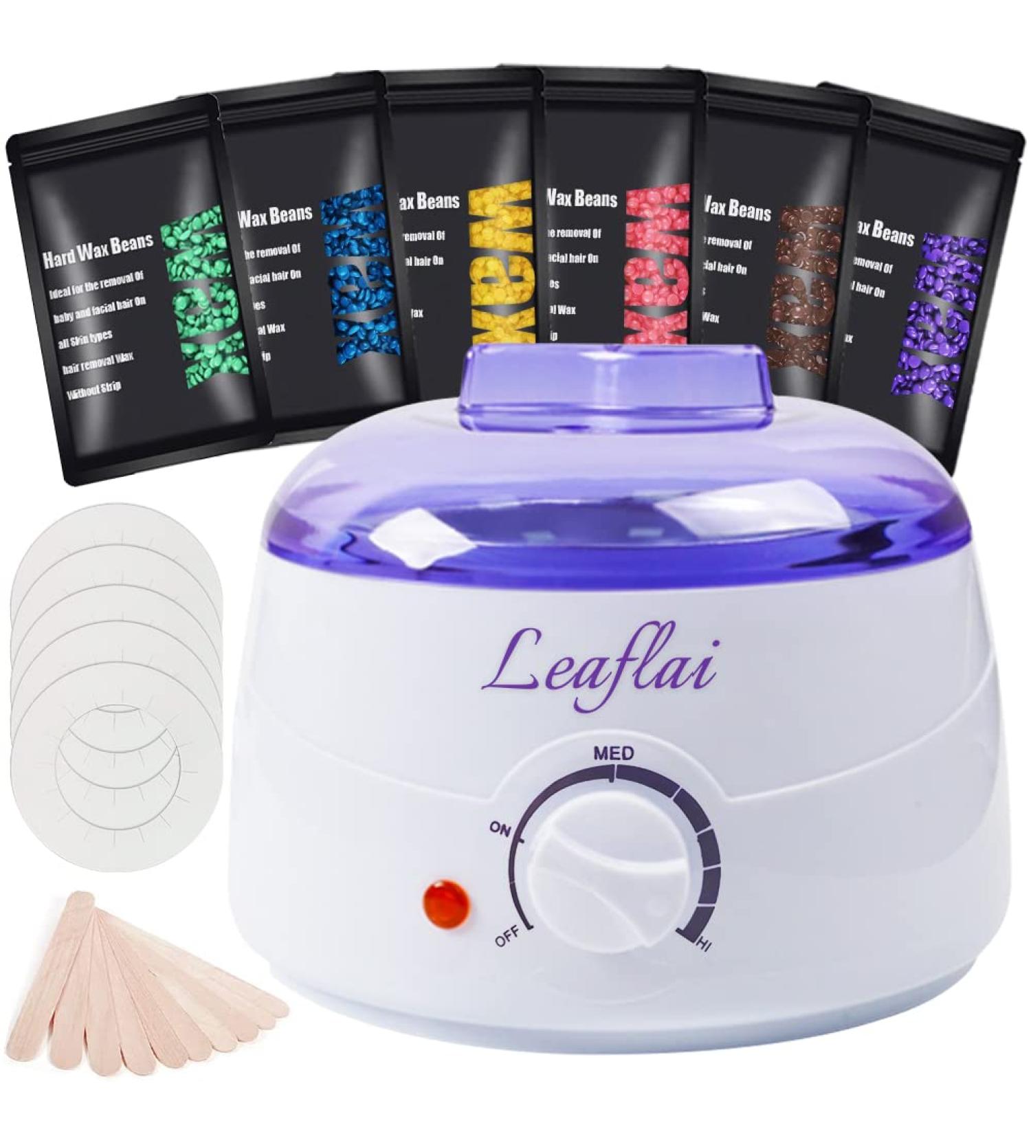 Waxing Kit for Women - Home Wax Warmer Kit with 1.3 lb Hard Wax Beads - Full Body Hair Removal Set for Face, Eyebrow, Arm, Leg, Chest, Armpit, Bikini - Buy Online on GoSupps.com
