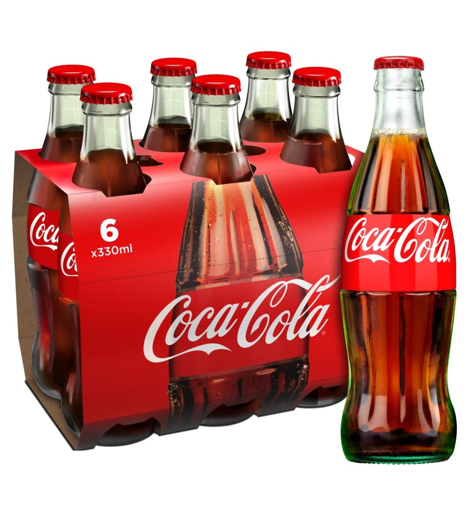 Coca-Cola Flacon en verre 6 x 330 ml - Buy Online on GoSupps.com
