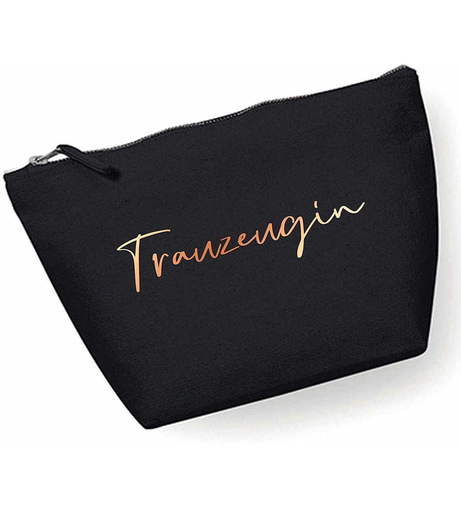 Cosmetics bag make-up pocket maid of black & rose gold copper bronze wedding accessory accessories bridal bag beauty-case culture bag make-up bag bag jga bachelor