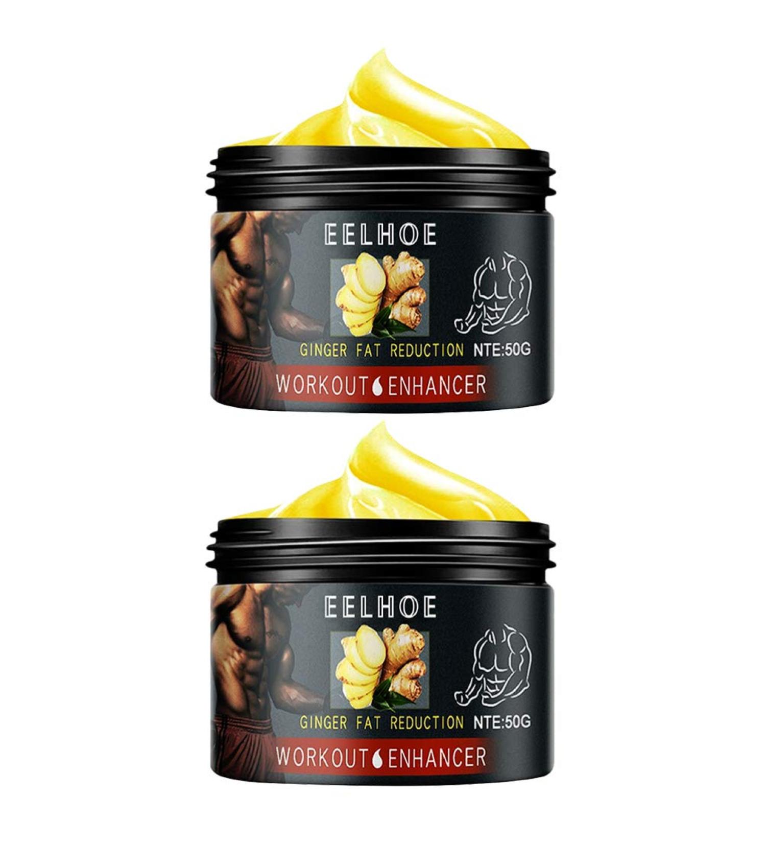 2Pcs Ginger Belly Muscle Cream - Workout Enhancer | Slimming Balm for Fitness | 50G Adult Cream for Men & Women - Buy Online on GoSupps.com