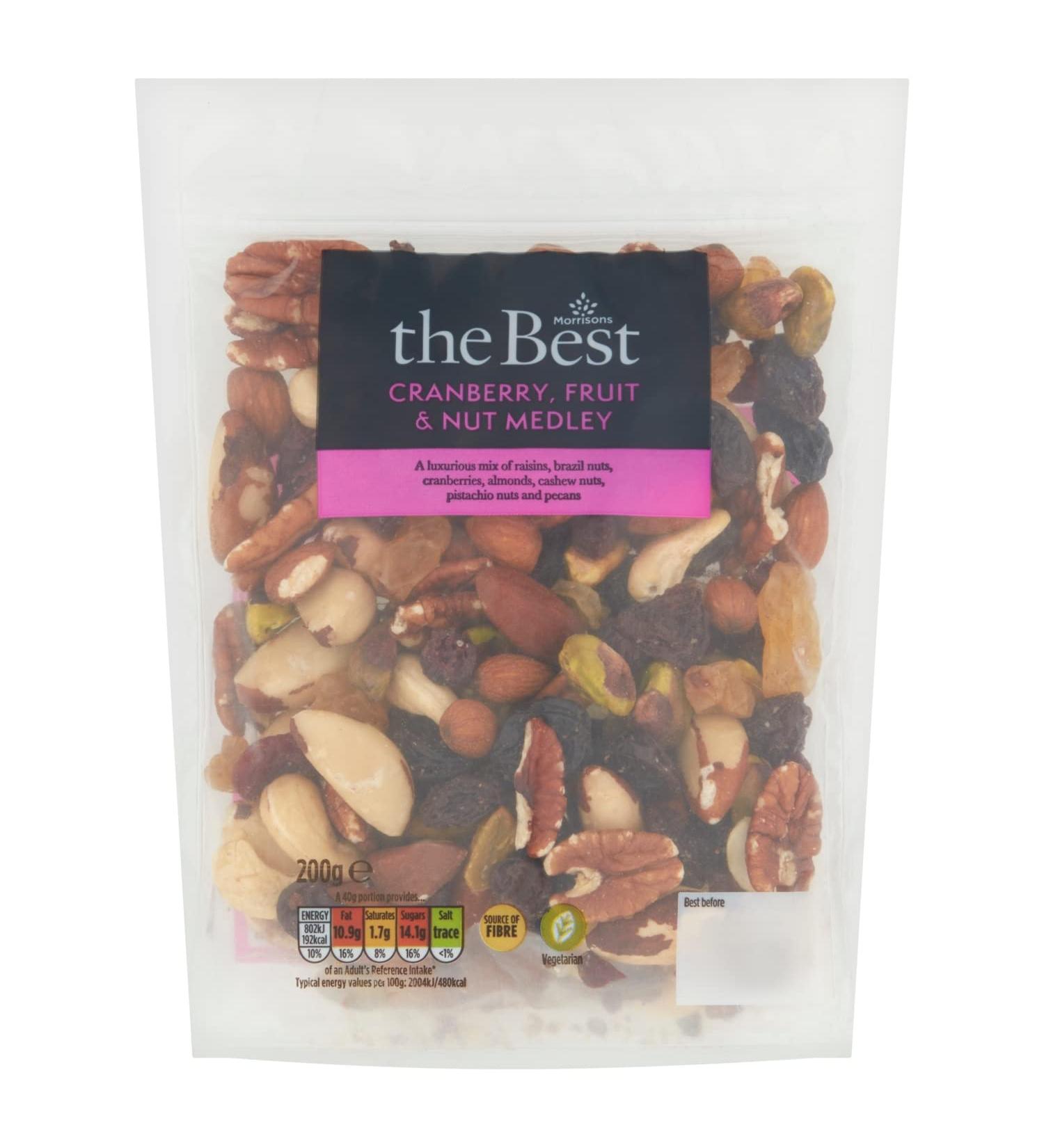 Morrisons The Best Cranberry Fruit & Nut Mix 200g