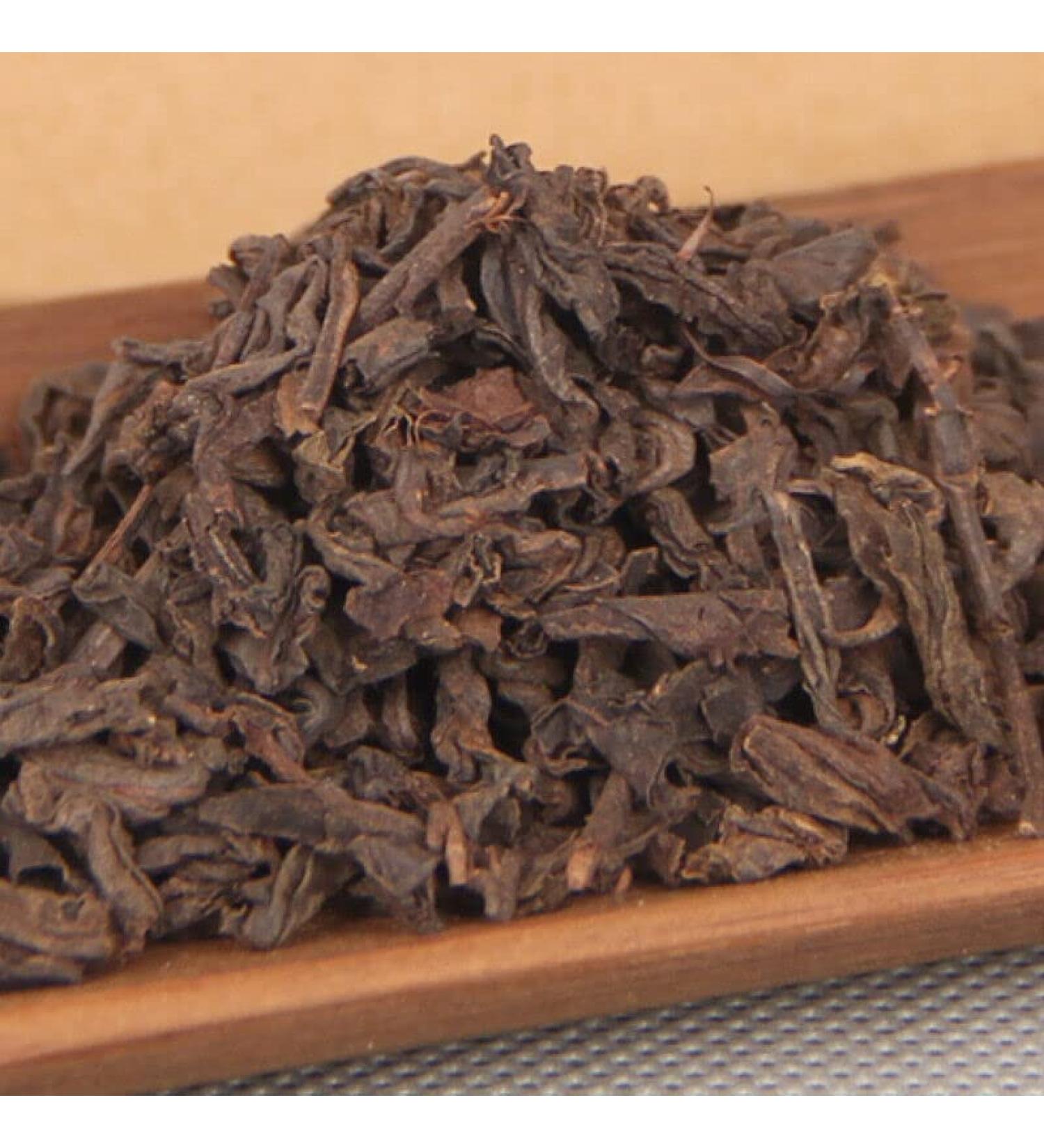 Muzhi Chen Xiang Puer Feuille Libre Th Shu Puer 120g/Bo te Pu-erh m r de Chine (120g) - Buy Online on GoSupps.com