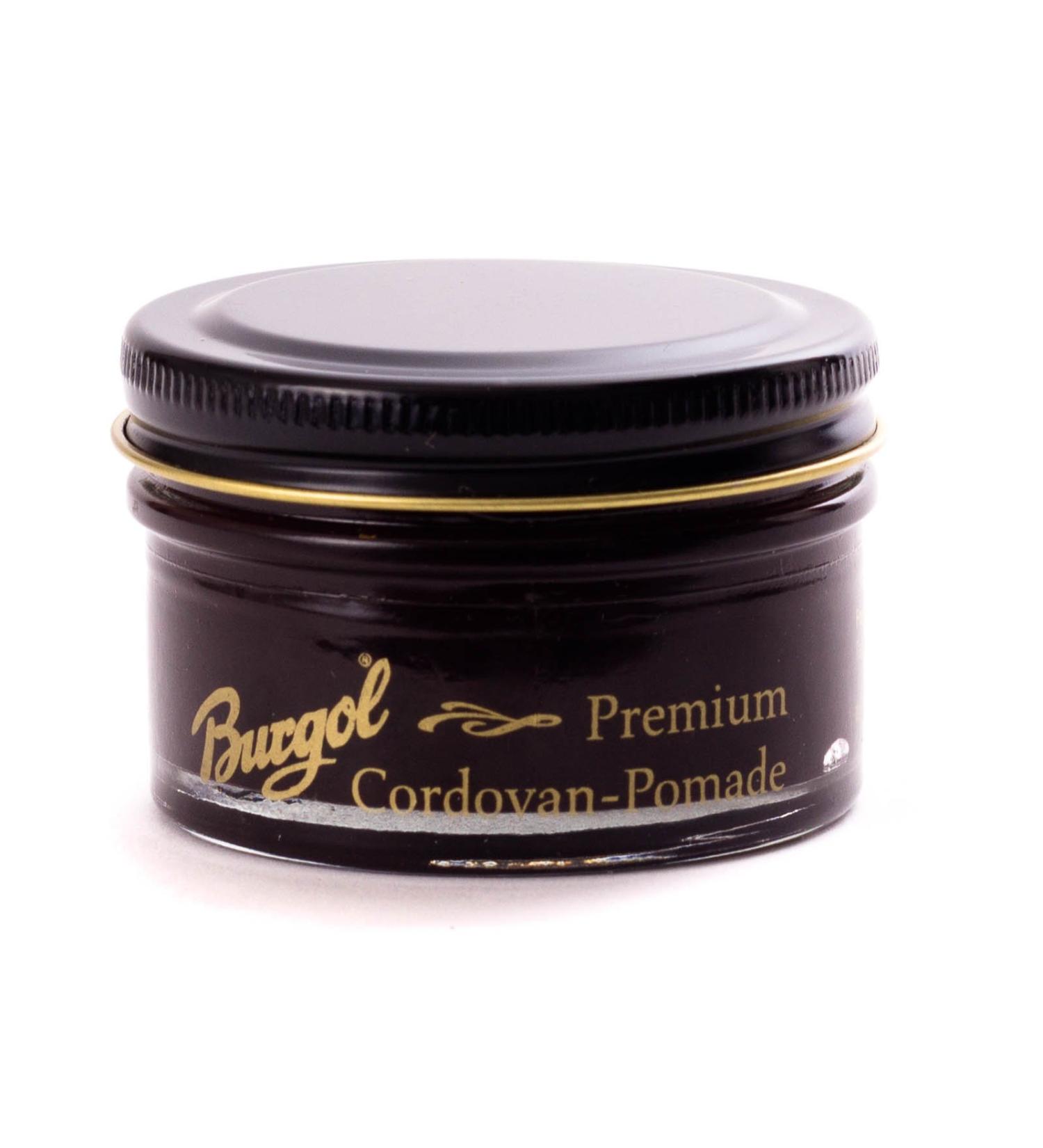 Burgol Cordovan Pomade 50 ml glass jar Bordeaux