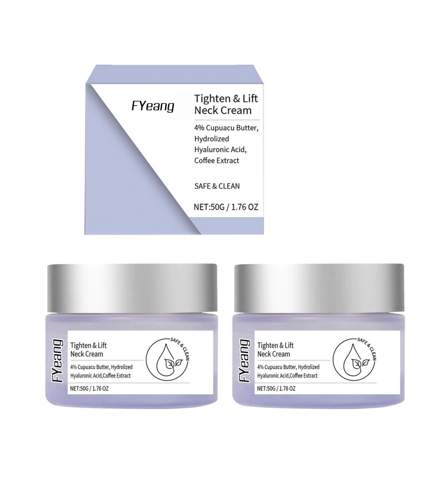 FYeang 2Pcs Tighten And Lift Neck Cream Neck Firming Cream Tightening Lifting Sagging Skin Neck Cream Neck Cream for Tightening and Firming Tighten and Lift Neck Cream - Buy Online on GoSupps.com