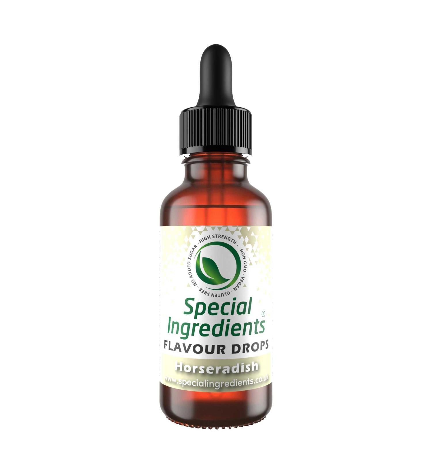 Horseradish Flavour Drop 1L - Highly Concentrated Vegan Food Flavouring - Buy Online on GoSupps.com