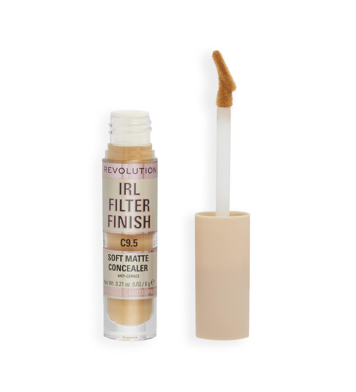 Makeup Revolution IRL Filter Finish Concealer C9.5 - Medium to Full Coverage 6g - Pack of 1 - Buy Online on GoSupps.com