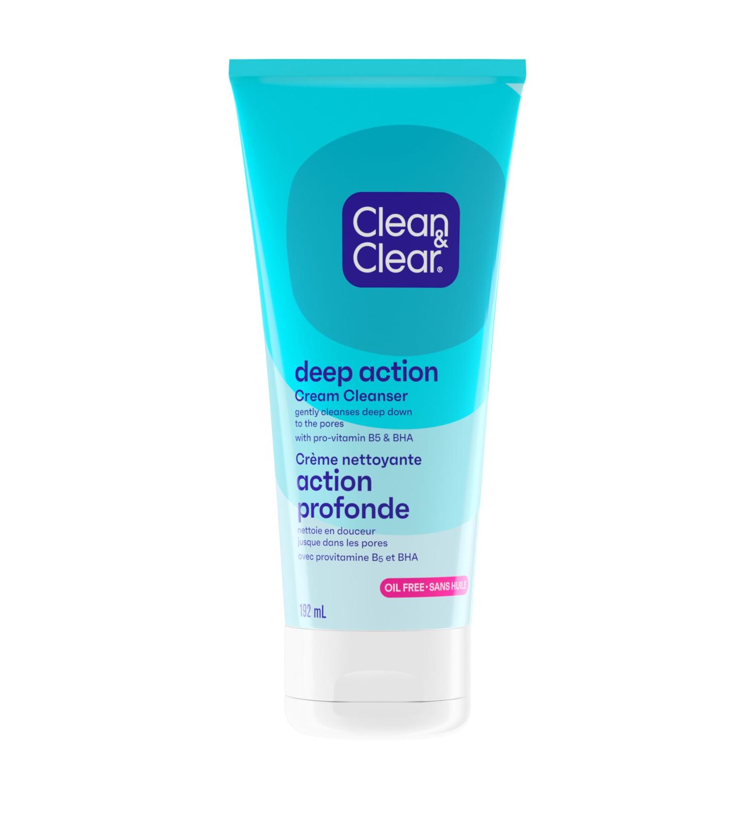 Buy Clean & Clear Oil-Free Deep Action Cream Facial Cleanser | 6.5 fl. oz | International Shipping Available - Buy Online on GoSupps.com
