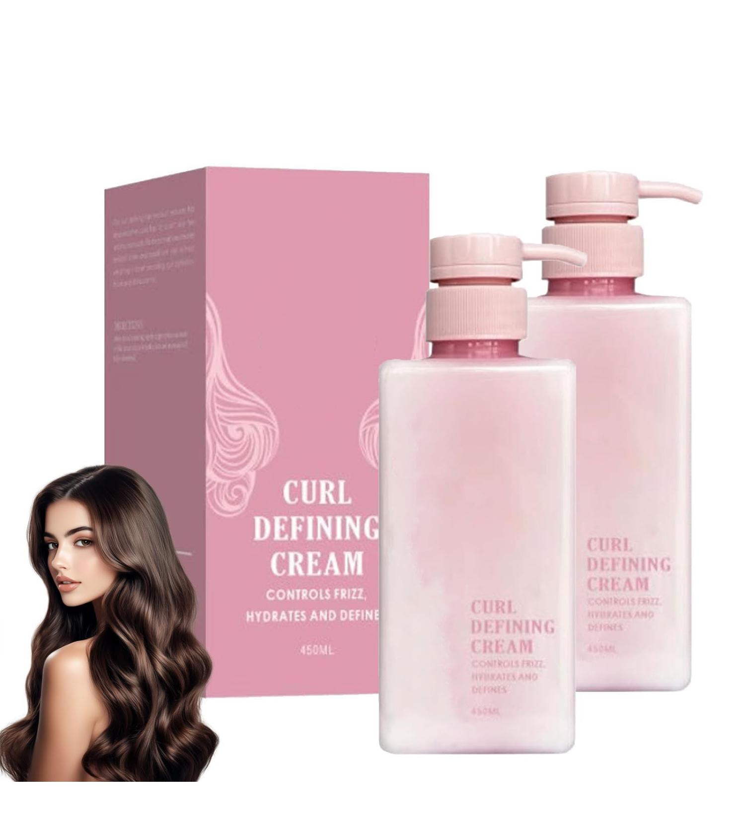 Hair Halo Curl Defining Cream Hairhalo Curl Defining Cream Hairhalo & Co Curl Defining Cream Curl Cream for Curly Hair Anti Frizz Moisturizing Smoothing for All Textures (2pcs) - Buy Online on GoSupps.com